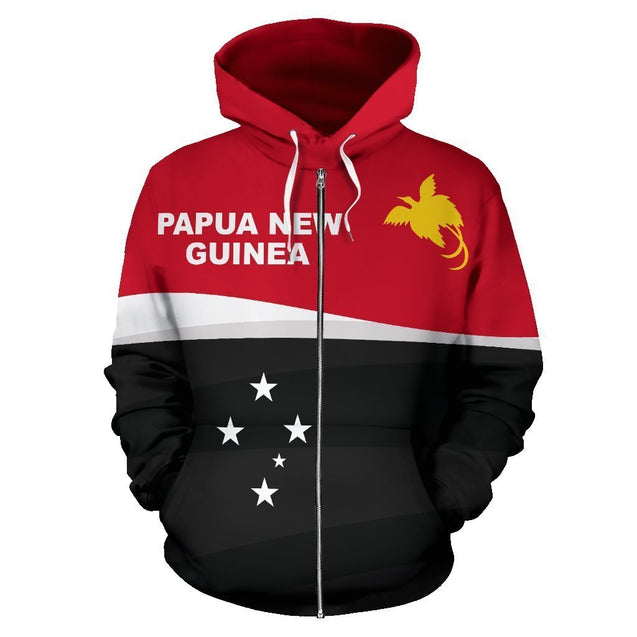 Papua New Guinea Zip Up Hoodie K5 NVD1085-Apparel-Ocean Hoodie-Zip Hoodie-S-Vibe Cosy™