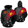 Papua New Guinea Special Grunge Flag Pullover Hoodie A7 NVD1087-Apparel-Ocean Hoodie-Hoodie-S-Vibe Cosy™