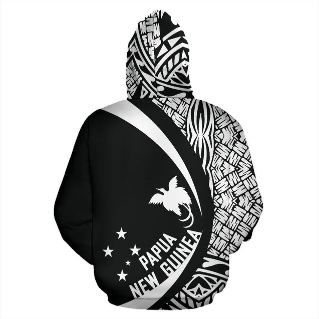 Papua New Guinea Polynesian Zip-Up Hoodie - Circle Style 02 - J4 NVD1097-Apparel-Ocean Hoodie-Zip Hoodie-S-Vibe Cosy™