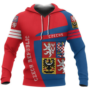 Czech Republic Sport Hoodie - Premium Style NVD1161-Apparel-Dung Van-Hoodie-S-Vibe Cosy™