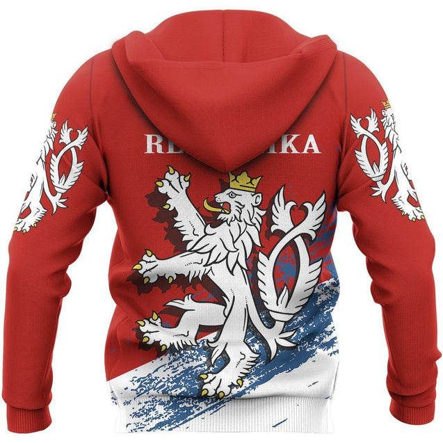 Czech Republic Lion Special Hoodie NVD1162-Apparel-Dung Van-Hoodie-S-Vibe Cosy™