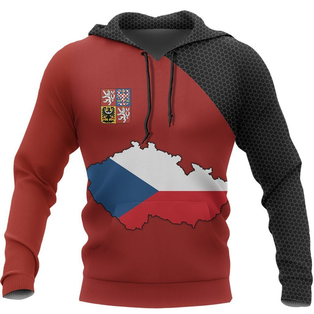 Czech Republic Map Special Pullover Hoodie NVD1167-Apparel-Dung Van-Hoodie-S-Vibe Cosy™