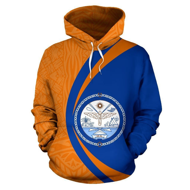 Marshall Islands Polynesian Hoodie - Circle Style NVD1173-Apparel-Amazing Hoodie-Hoodie-S-Vibe Cosy™