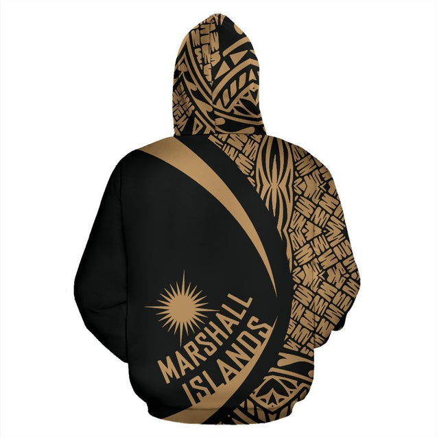 Marshall Islands Polynesian Hoodie - Circle NVD1176-Apparel-Amazing Hoodie-Hoodie-S-Vibe Cosy™