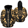 Marshall Islands All Over Zip-Up Hoodie - Gold Tattoo Style NVD1178-Apparel-Amazing Hoodie-Hoodie-S-Vibe Cosy™