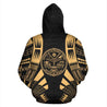 Marshall Islands All Over Zip-Up Hoodie - Gold Tattoo Style NVD1178-Apparel-Amazing Hoodie-Hoodie-S-Vibe Cosy™