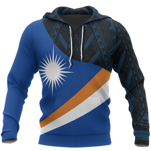 Marshall Islands Flag Curve Concept Pullover Hoodie NVD1180-Apparel-Amazing Hoodie-Hoodie-S-Vibe Cosy™