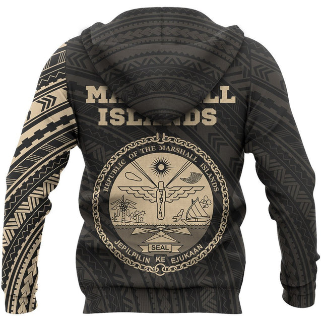 Marshall Islands in My Heart Micronesia Tattoo Style Hoodie NVD1181-Apparel-Amazing Hoodie-Hoodie-S-Vibe Cosy™