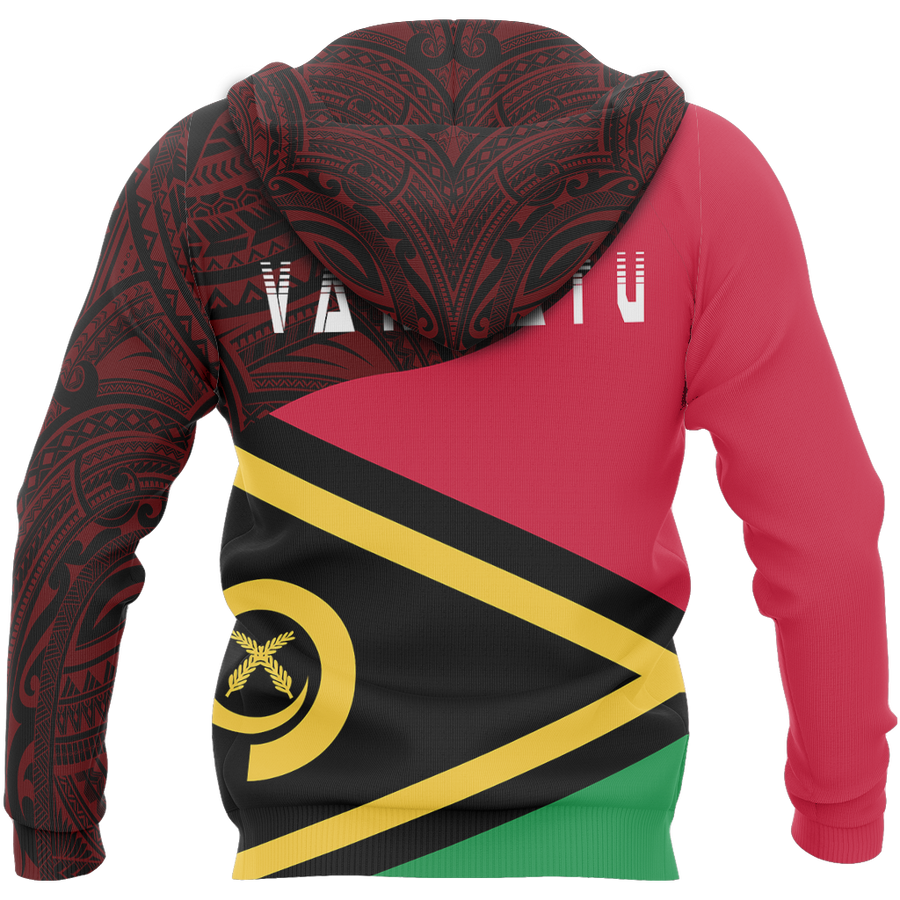 Vanuatu Flag Curve Concept Pullover Hoodie NVD1199-Apparel-Dung Van-Hoodie-S-Vibe Cosy™