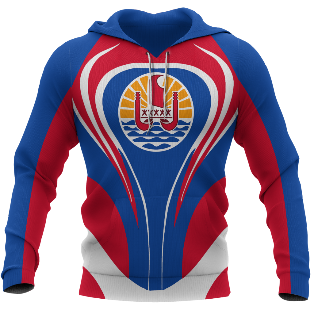 Tahiti Flag Hoodie Cannon Style NVD1208-Apparel-Dung Van-Hoodie-S-Vibe Cosy™