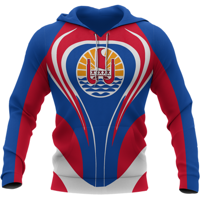 Tahiti Flag Hoodie Cannon Style NVD1208-Apparel-Dung Van-Hoodie-S-Vibe Cosy™