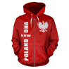 Poland is in My DNA Zip Up Hoodie NVD1236 !-Apparel-Dung Van-Zipped Hoodie-S-Vibe Cosy™