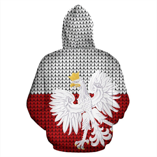 Polska-Poland Hoodie Knitted Flag NVD1237 !-Apparel-Dung Van-Hoodie-S-Vibe Cosy™