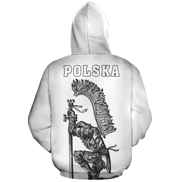 Poland In Me All Over Hoodie White NVD1239 !-Apparel-Dung Van-Hoodie-S-Vibe Cosy™