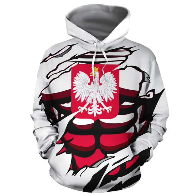 Poland In Me All Over Hoodie White NVD1239 !-Apparel-Dung Van-Hoodie-S-Vibe Cosy™