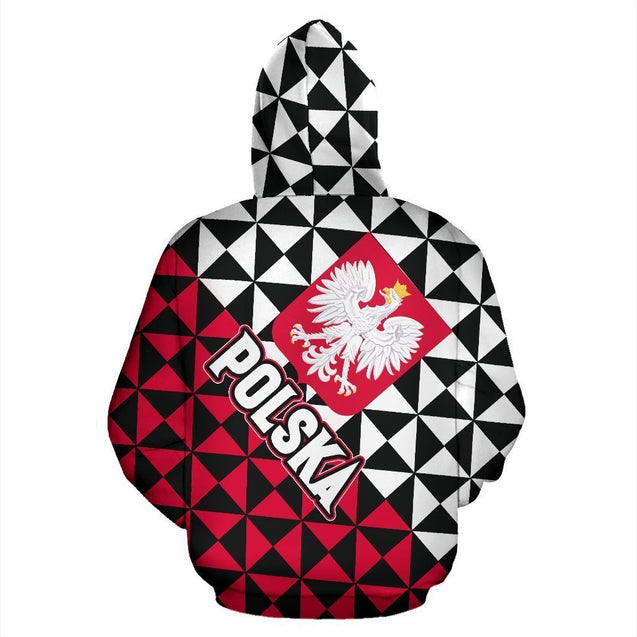 Polska-Poland Hoodie Coat Of Arms NVD1240 !-Apparel-Dung Van-Hoodie-S-Vibe Cosy™