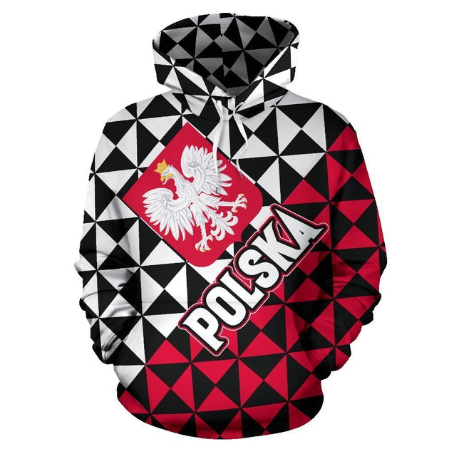 Polska-Poland Hoodie Coat Of Arms NVD1240 !-Apparel-Dung Van-Hoodie-S-Vibe Cosy™