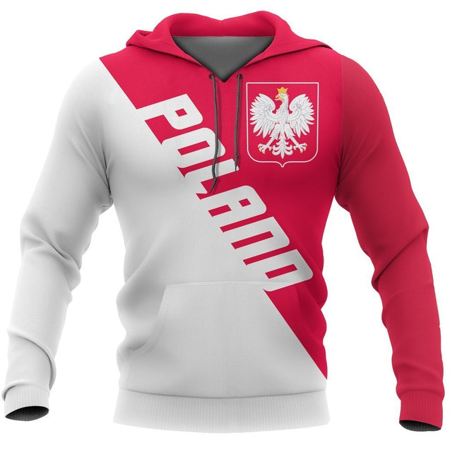 Poland Flag All Over Hoodie NVD1245 !-Apparel-Dung Van-Hoodie-S-Vibe Cosy™