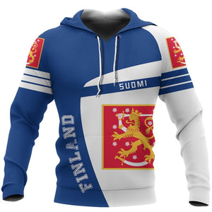 Finland Sport Hoodie - Premium Style NVD1252-Apparel-Dung Van-Hoodie-S-Vibe Cosy™