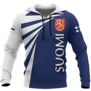 Finland Lion Hoodie Coat Of Arms NVD1258-Apparel-Dung Van-Hoodie-S-Vibe Cosy™