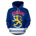 Suomi - Finland Hoodie Coat Of Arms Line Style NVD1262-Apparel-Dung Van-Hoodie-S-Vibe Cosy™