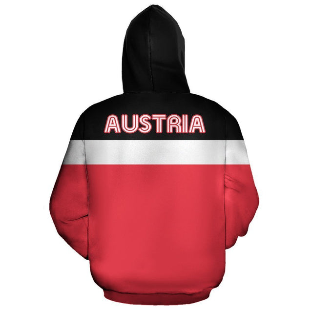 Austria Superhero Pullover Hoodie NVD1264-Apparel-Dung Van-Hoodie-S-Vibe Cosy™