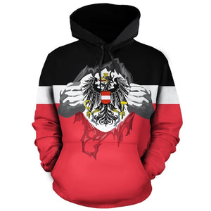 Austria Superhero Pullover Hoodie NVD1264-Apparel-Dung Van-Hoodie-S-Vibe Cosy™