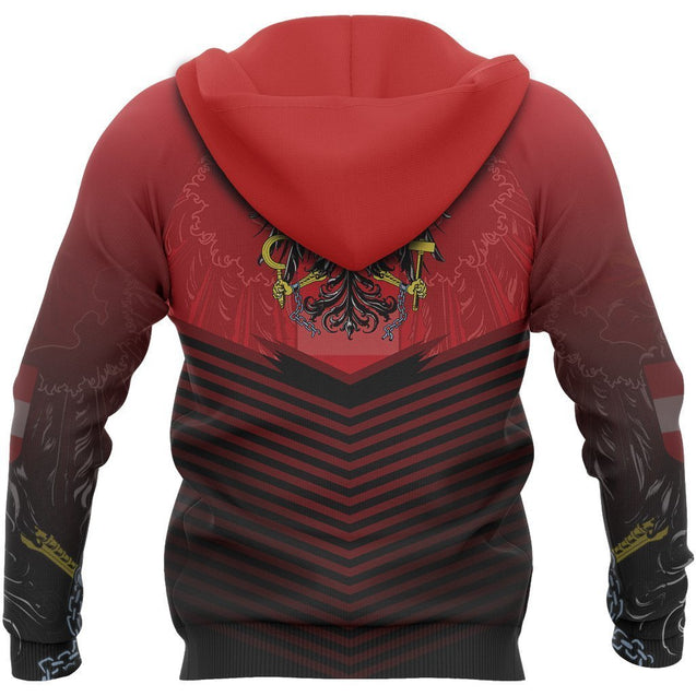 Austria Flag Hoodie - Energy Style NVD1269-Apparel-Dung Van-Hoodie-S-Vibe Cosy™