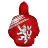 Czech Republic Lion Hoodie Flag - Line Style NVD1276-Apparel-Dung Van-Hoodie-S-Vibe Cosy™