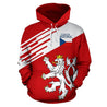 Czech Republic Lion Hoodie Flag - Line Style NVD1276-Apparel-Dung Van-Hoodie-S-Vibe Cosy™