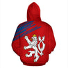 Czech Republic Lion Hoodie Flag - Line Style NVD1278-Apparel-Dung Van-Hoodie-S-Vibe Cosy™