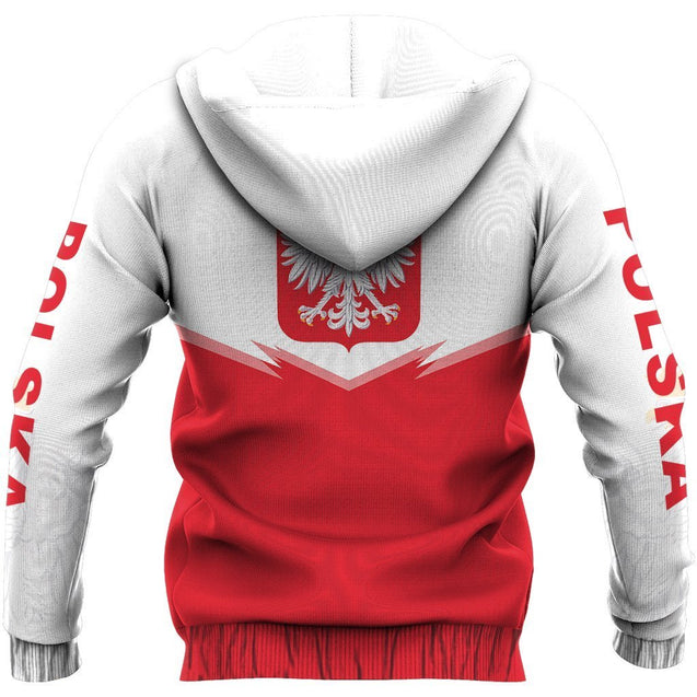 Poland Flag Hoodie - Energy Style NVD1285-Apparel-Dung Van-Hoodie-S-Vibe Cosy™