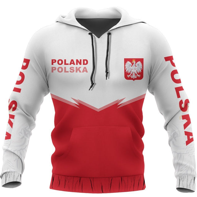 Poland Flag Hoodie - Energy Style NVD1285-Apparel-Dung Van-Hoodie-S-Vibe Cosy™