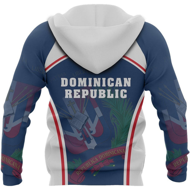 Dominican Republic Coat Of Arms Hoodie NVD1286-Apparel-Dung Van-Hoodie-S-Vibe Cosy™