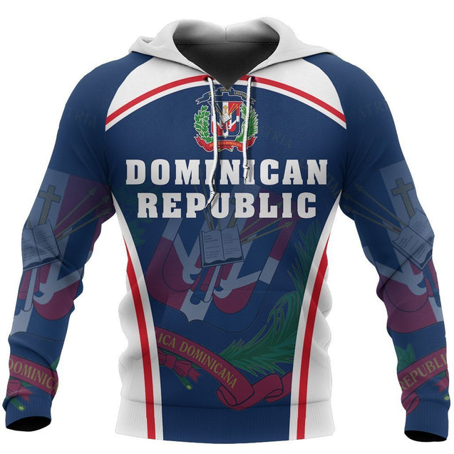 Dominican Republic Coat Of Arms Hoodie NVD1286-Apparel-Dung Van-Hoodie-S-Vibe Cosy™