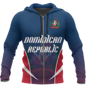 Dominican Republic Active Special Zip Hoodie NVD1296-Apparel-Dung Van-Zipped Hoodie-S-Vibe Cosy™