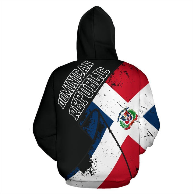 Dominican Republic Special Grunge Flag Pullover Hoodie NVD1297-Apparel-Dung Van-Hoodie-S-Vibe Cosy™