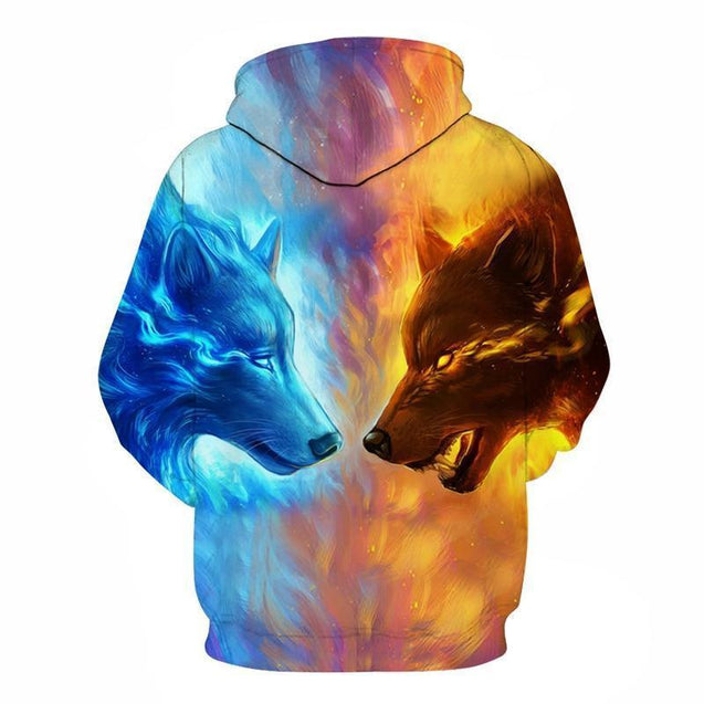 Ice and Fire Wolves Native American Design 3D Hoodies NVD1302-Apparel-Dung Van-Hoodie-S-Vibe Cosy™