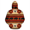 3D Native American Tribal Pattern Bison Brown Zipper Hoodie NVD1304-Apparel-Dung Van-Hoodie-S-Vibe Cosy™