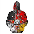 Bison Arrow 3D Zip-Up Hoodie Native American Clothing NVD1305-Apparel-Dung Van-Hoodie-S-Vibe Cosy™