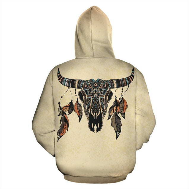 Native American Dreamcatcher Bison Feather All Over Hoodie NVD1308-Apparel-Dung Van-Hoodie-S-Vibe Cosy™