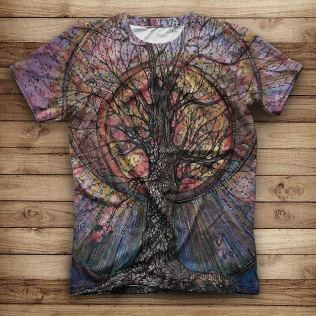 Tree of Life Tee NVD1327-Apparel-Dung Van-T-Shirt-S-Vibe Cosy™