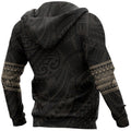 Polynesian Hoodie Tattoo Style Gold NVD1332-Apparel-Dung Van-Hoodie-S-Vibe Cosy™