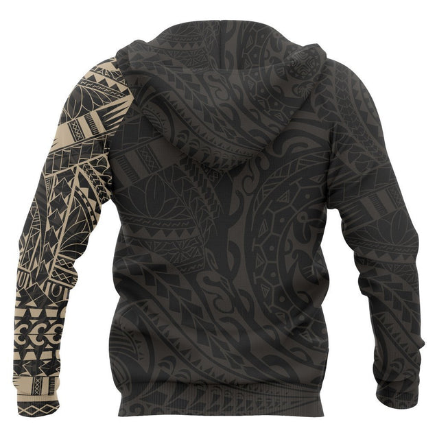 Polynesian Tattoo Style Hoodie Version NVD1337-Apparel-Dung Van-Hoodie-S-Vibe Cosy™