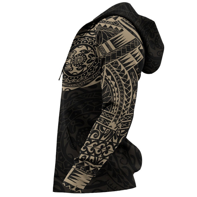 Polynesian Tattoo Style Hoodie Version NVD1337-Apparel-Dung Van-Hoodie-S-Vibe Cosy™