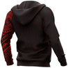 Polynesian Tiki Face™ Tattoo Style Hoodie Red NVD1340-Apparel-Dung Van-Hoodie-S-Vibe Cosy™