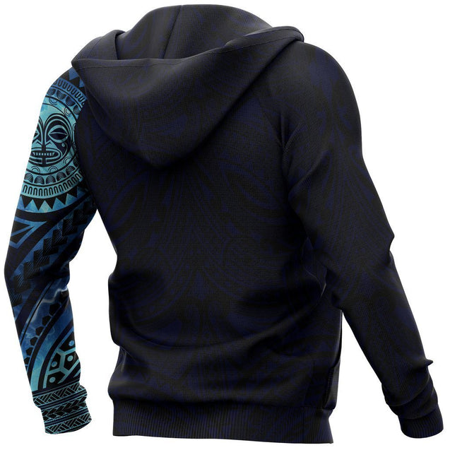 Polynesian Tiki Face™ Tattoo Style Hoodie Special Version NVD1341-Apparel-Dung Van-Hoodie-S-Vibe Cosy™