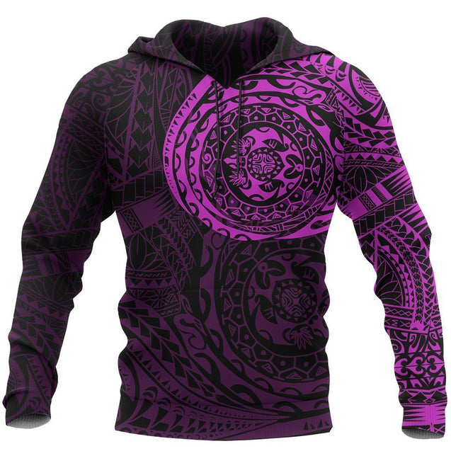 Polynesian Tattoo Style Hoodie Version 2.0 Pink NVD1343-Apparel-Dung Van-Hoodie-S-Vibe Cosy™