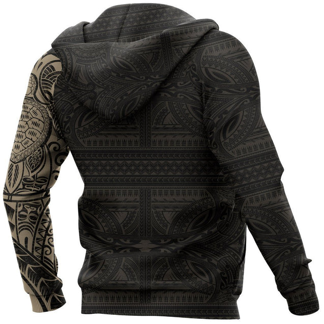 Polynesian Tribal Lizard Tattoo on Chest Hoodie NVD1348-Apparel-Dung Van-Hoodie-S-Vibe Cosy™