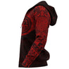 Polynesian Tribal Lizard Tattoo on Chest Red Hoodie NVD1350-Apparel-Dung Van-Hoodie-S-Vibe Cosy™